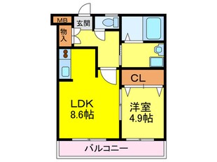 サンハイム大橋の物件間取画像